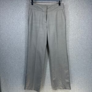 Calvin Klein Dress Pants Womens Size 4 Gray Polyester Blend Flat Front Lined